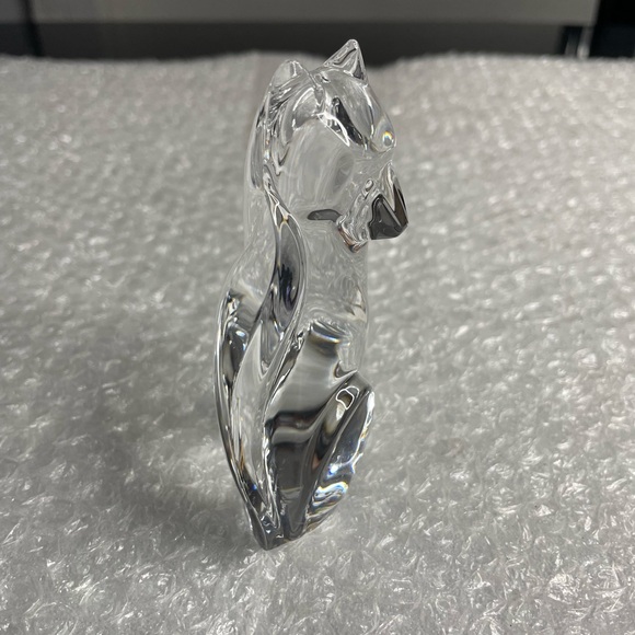 Val St. Lambert Crystal Fox Figurine Signed By De Sousa - Picture 2 of 6
